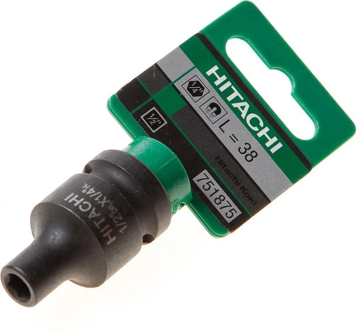 Hikoki Bitadapter 1/4" 38mm 1/2"