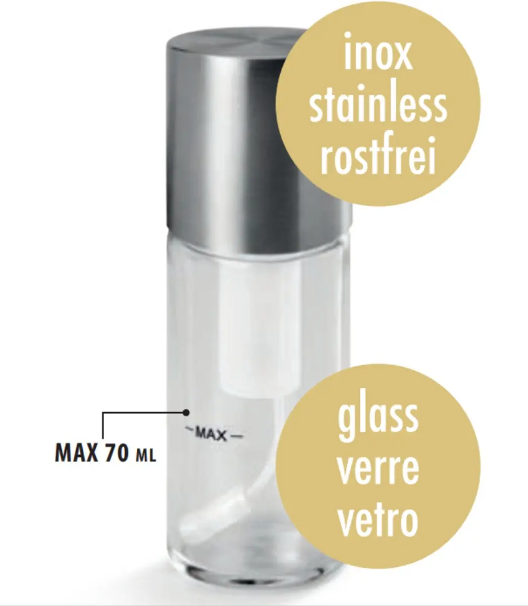 Metaltex Olijfolie Sprayer 70ml - Inox - afbeelding 2 van 6