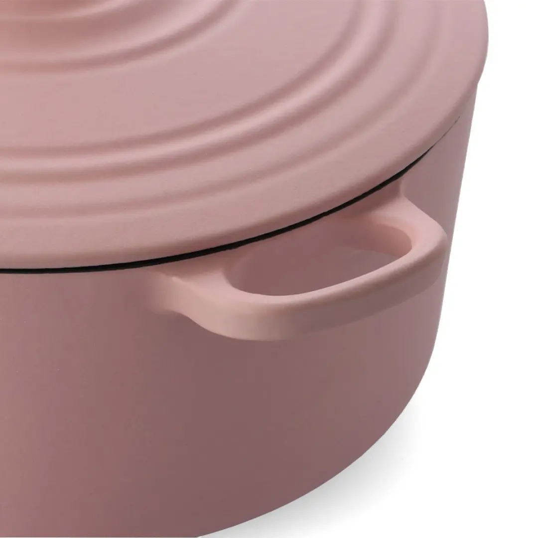 BK Bourgogne Braadpan 28cm - Gietijzer - 6.7L - Blush Pink