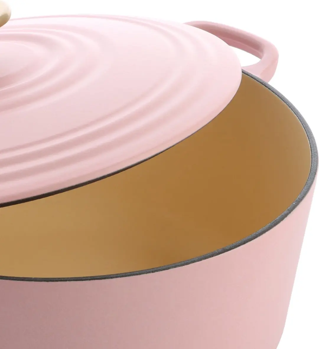 BK Bourgogne Braadpan 28cm - Gietijzer - 6.7L - Blush Pink