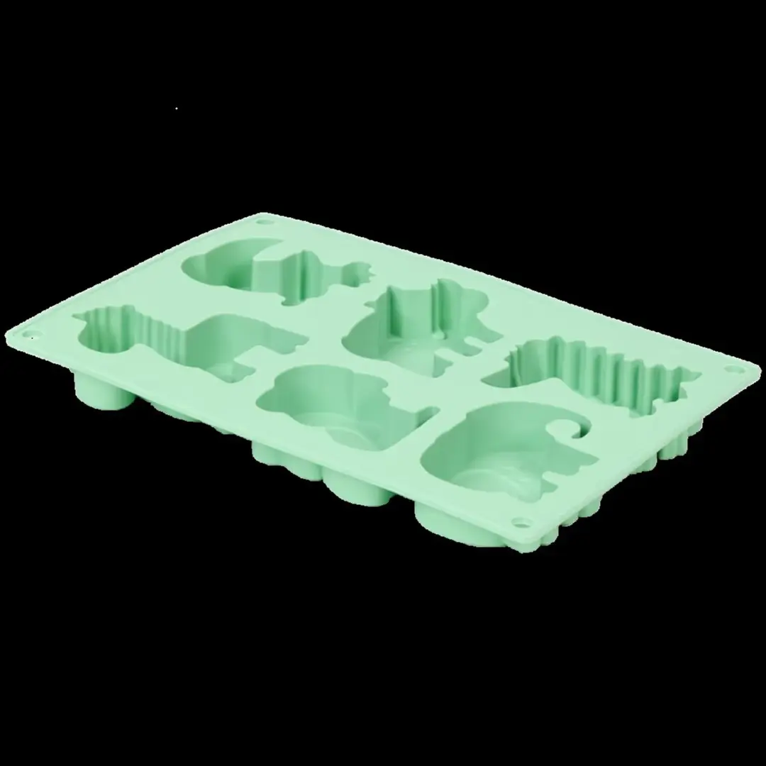 La Cucina Silicone Cupcakebakvorm 6-vaks Dieren