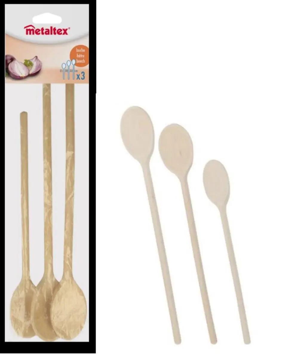Metaltex Pollepelset 3-delig 25/30/32cm