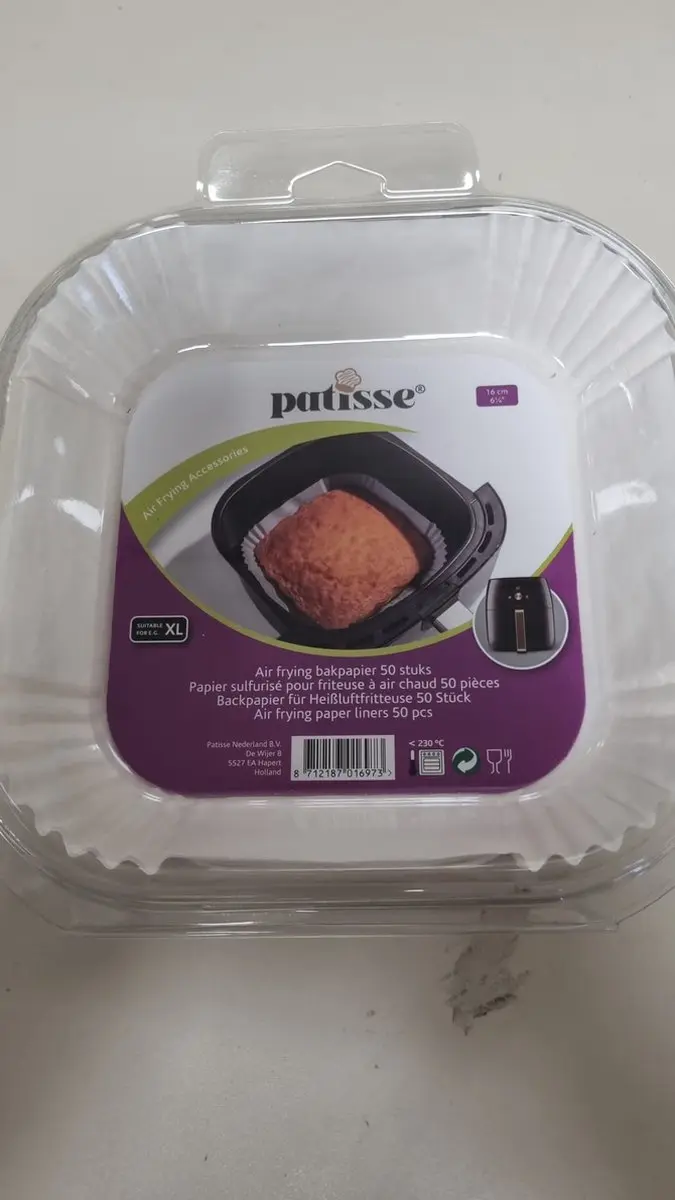 Patisse Airfryer Bakpapier - 50 Stuks 16cm