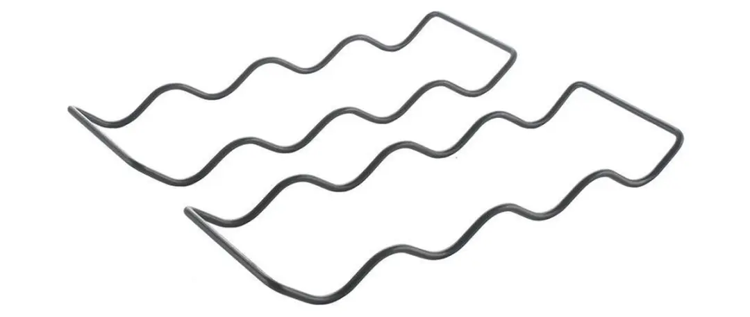 Metaltex Wave 20 Flessenrek Set - 2 Stuks - 8 Flessen - Mat zwart - afbeelding 6 van 6