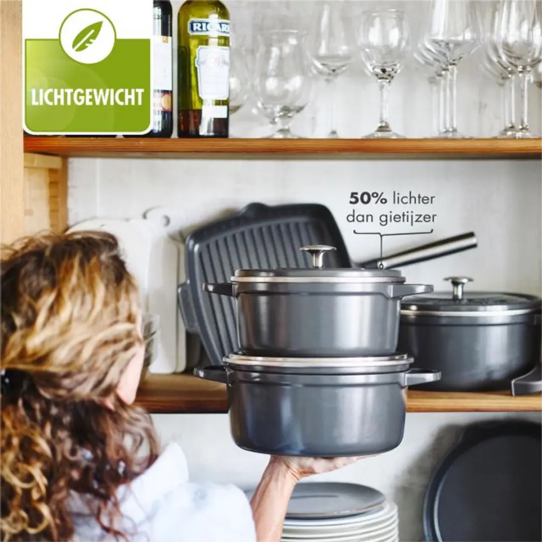 GreenPan Featherweights Braadpan 22cm - 3L - Zwart