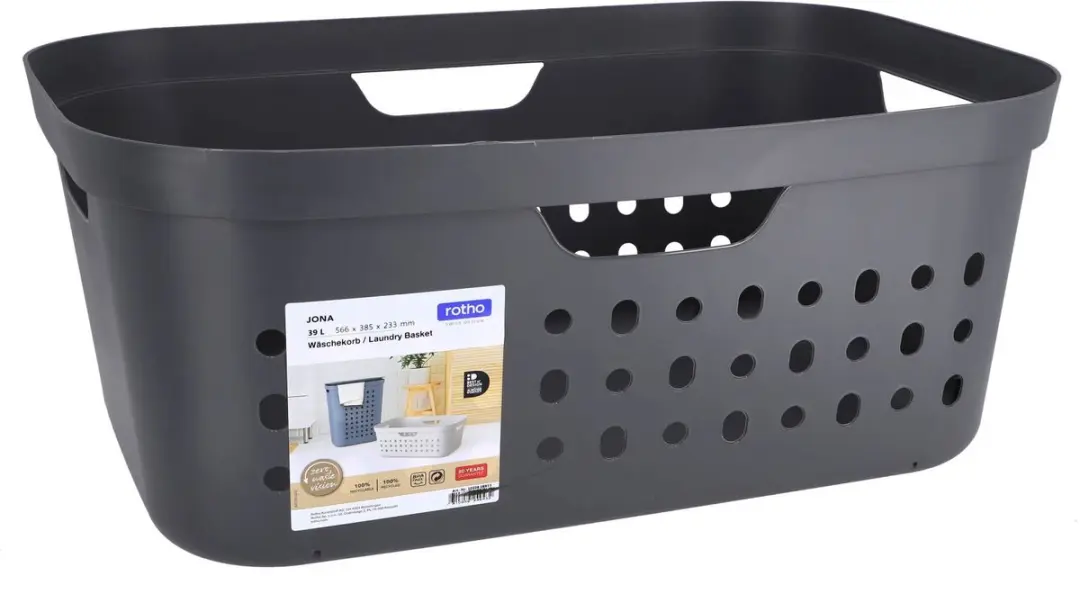 Rotho JONA Wasmand 39L - Antraciet