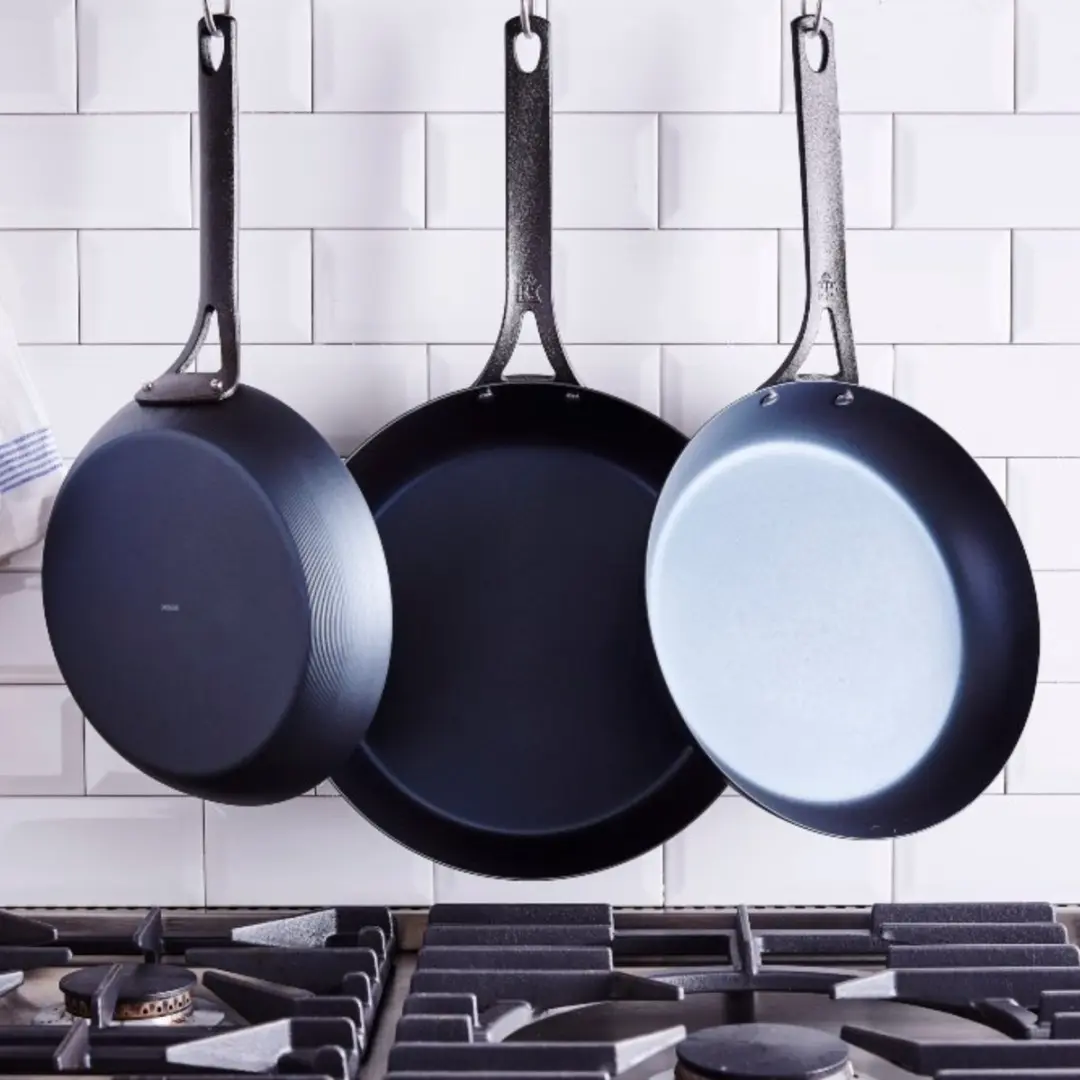 BK Black Steel Koekenpan 30cm - Koolstofstaal - Zwart