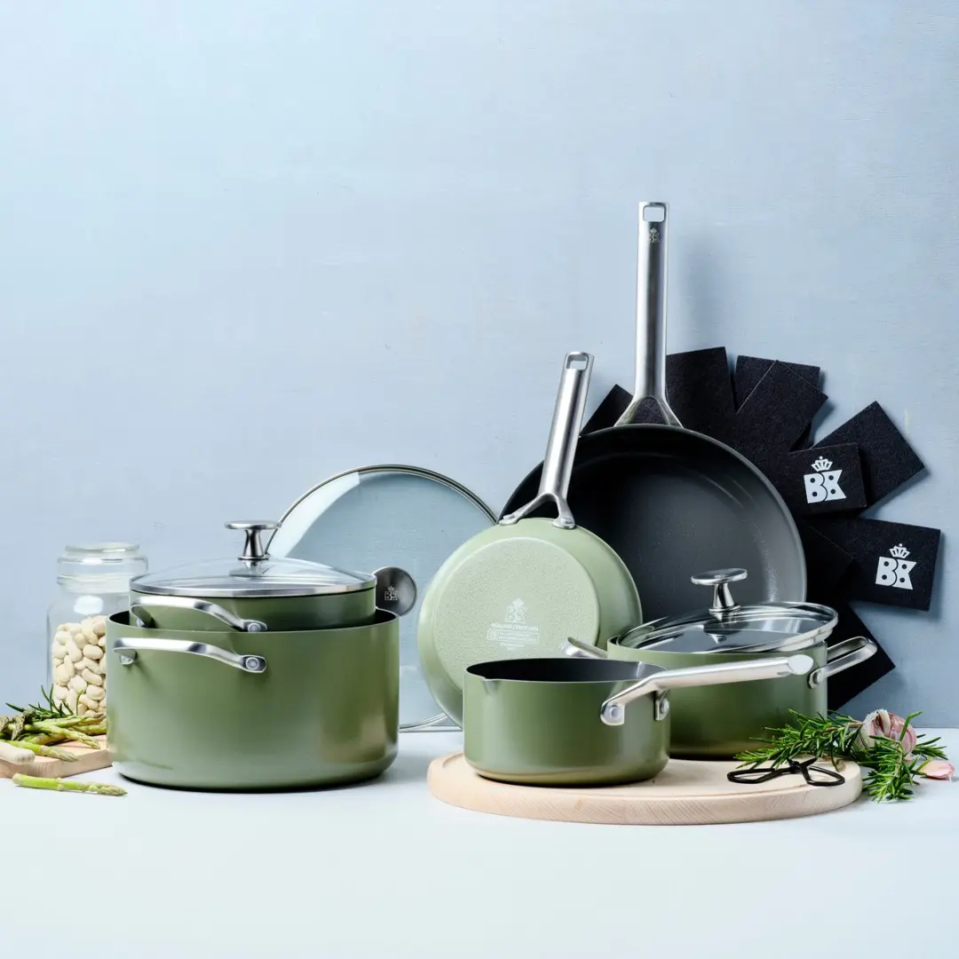 BK Sublime CC009083-001 Pannenset - 6-delig - Inductie - Olijfgroen