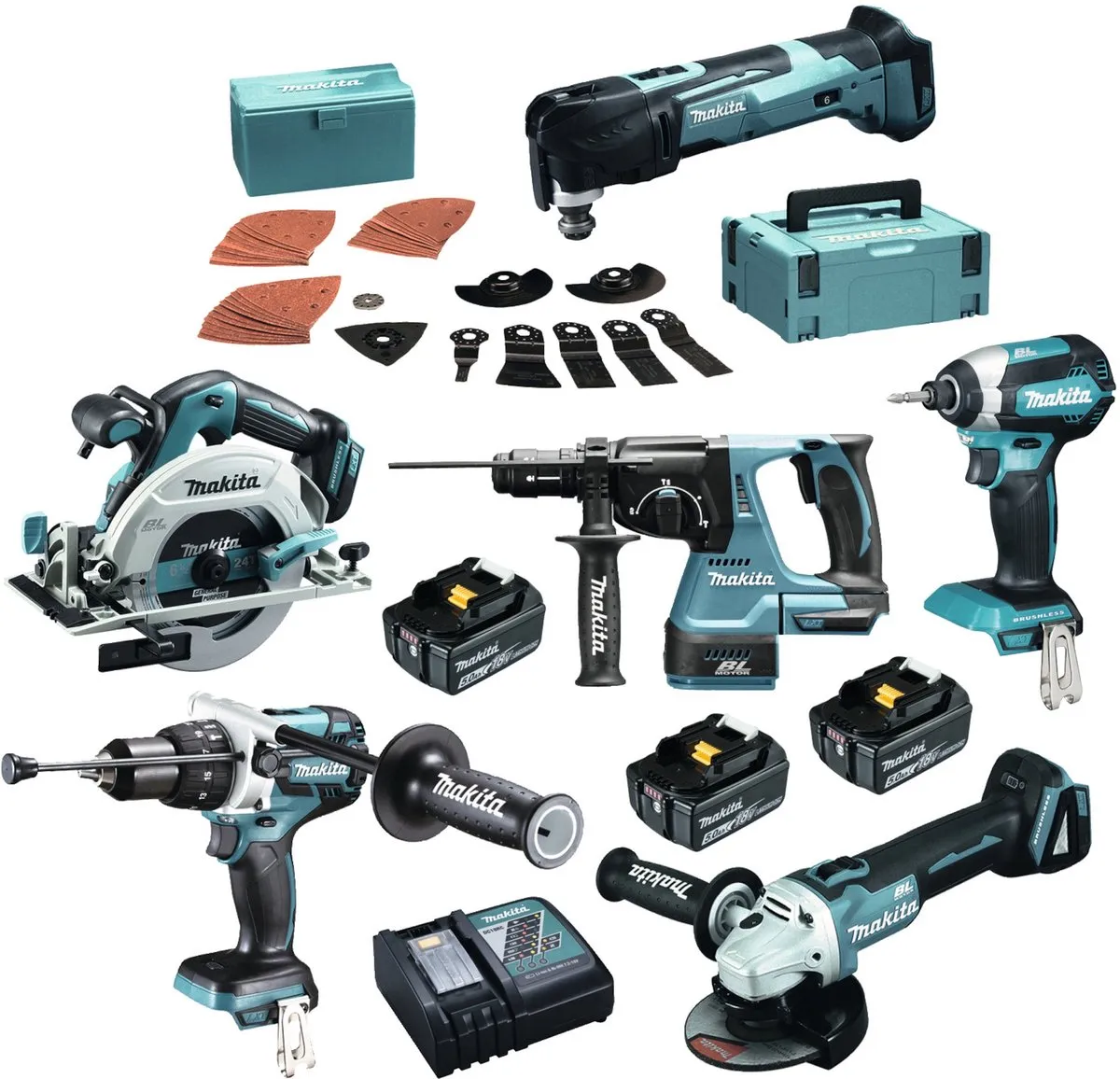 Makita DLX6078TJ1 Combiset 18V