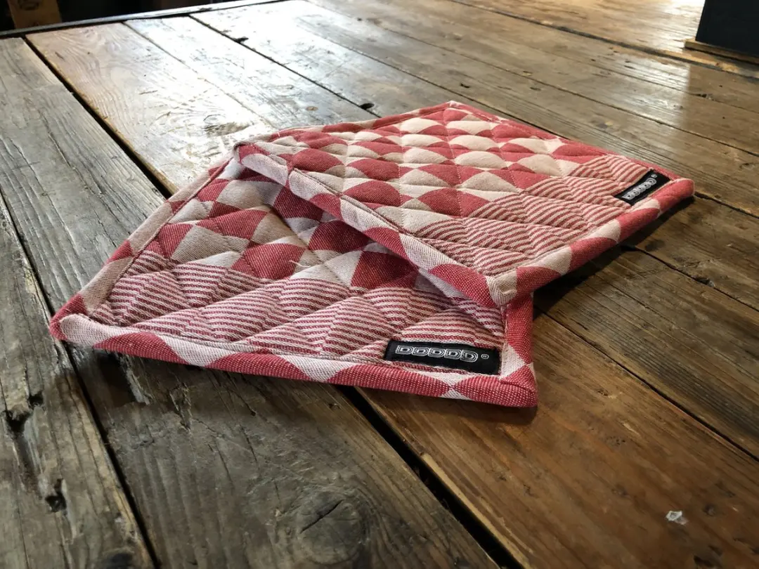 DDDDD Barbeque Pannenlappen Set - 2 Stuks Rood