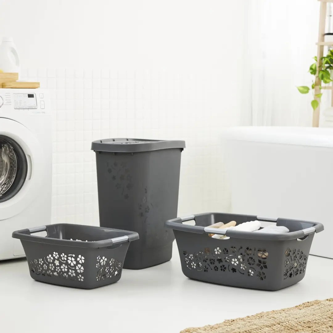 Rotho Flowers Wasmand 25L - Antraciet