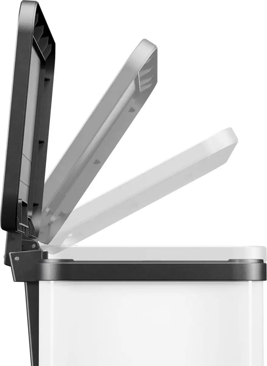Hailo Öko Trio Plus Prullenbak 27L - 3 Vakken - Wit