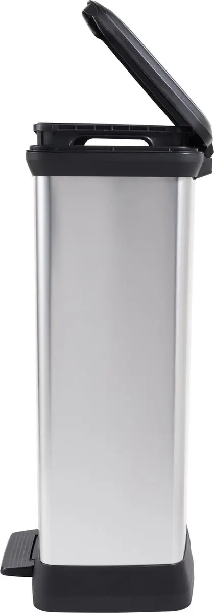 Curver Decobin Duo Prullenbak 46L - 2x23L Zilver Metallic