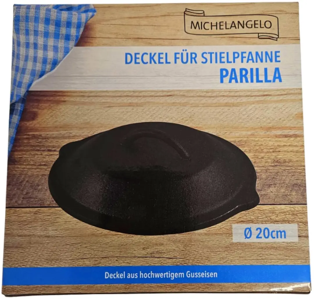 Michelangelo Parilla deksel voor steelpan Ø 20cm - Zwart