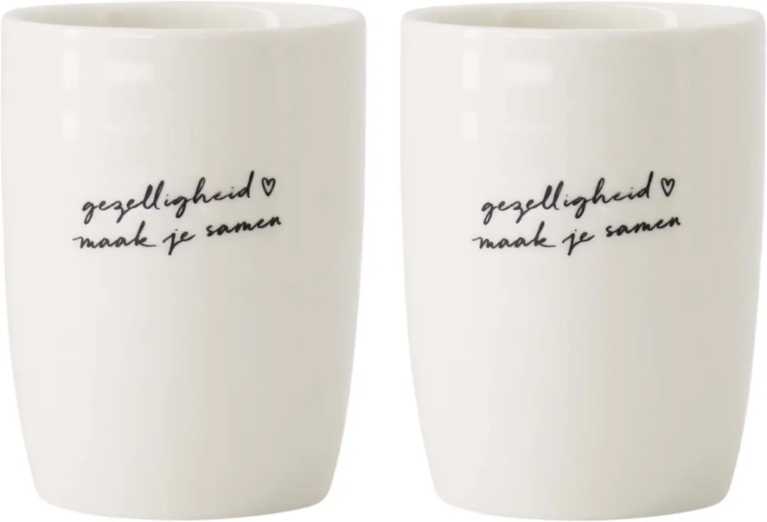Zusss Koffiemokken Set 2 Stuks