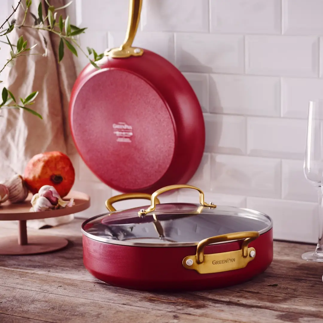 GreenPan Barcelona Koekenpan 28cm - PFAS-vrij - Rood