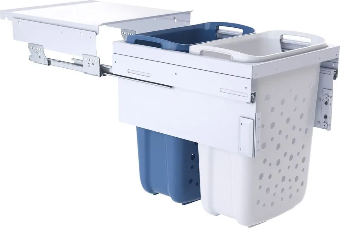 Hailo Wasmanddrager 3270461 - 2x33L - Wit/Blauw