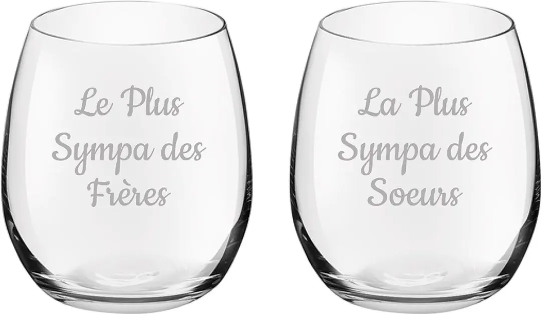 Royal Leerdam Drinkglas Le Plus Sympa des Frères & Soeurs