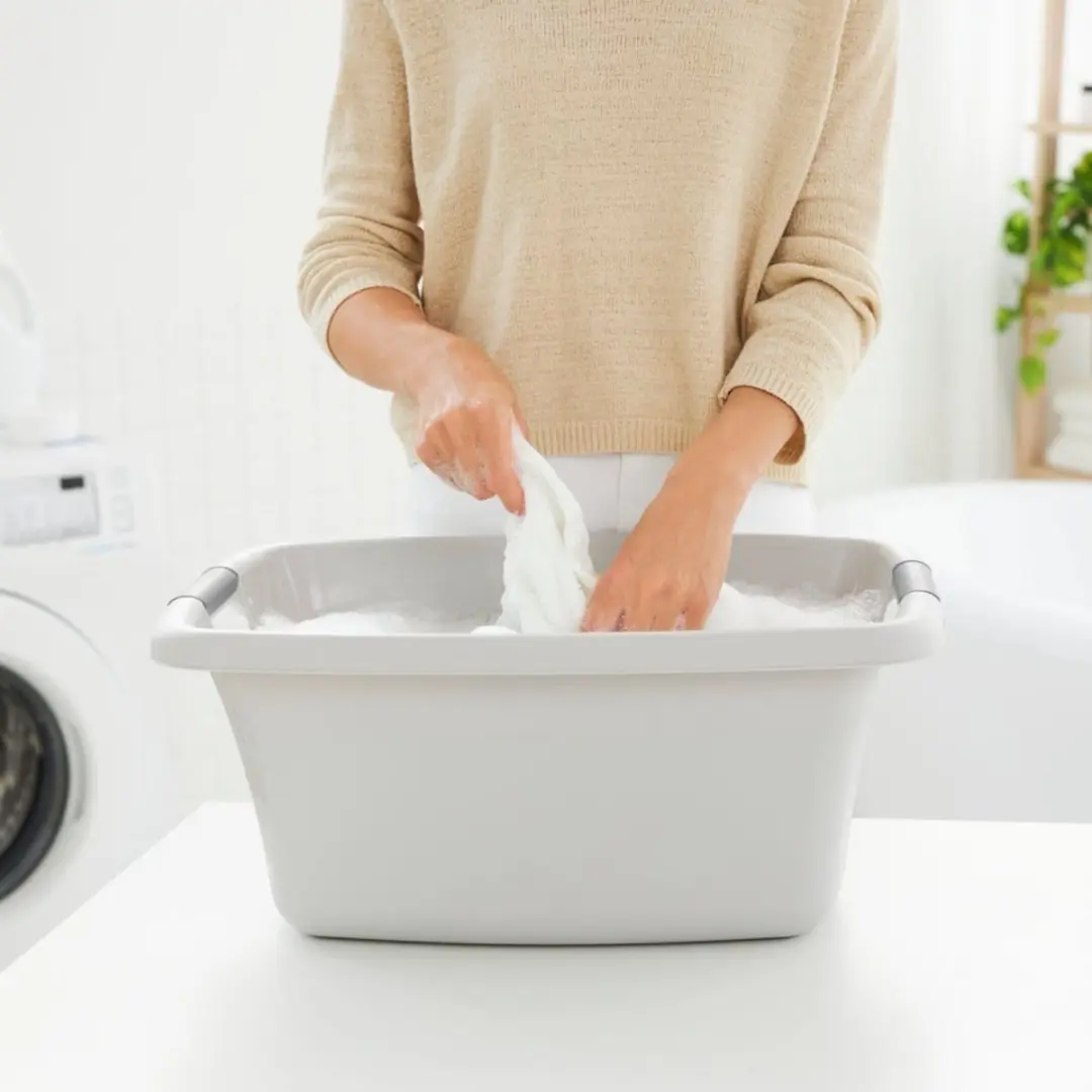 Rotho Wasmand 25L Bloemen grijs