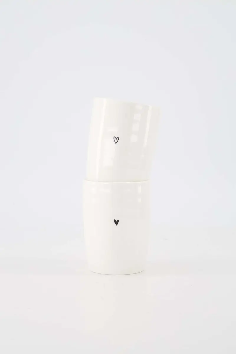 Zusss Set Van 2 Koffiemokken Hartje