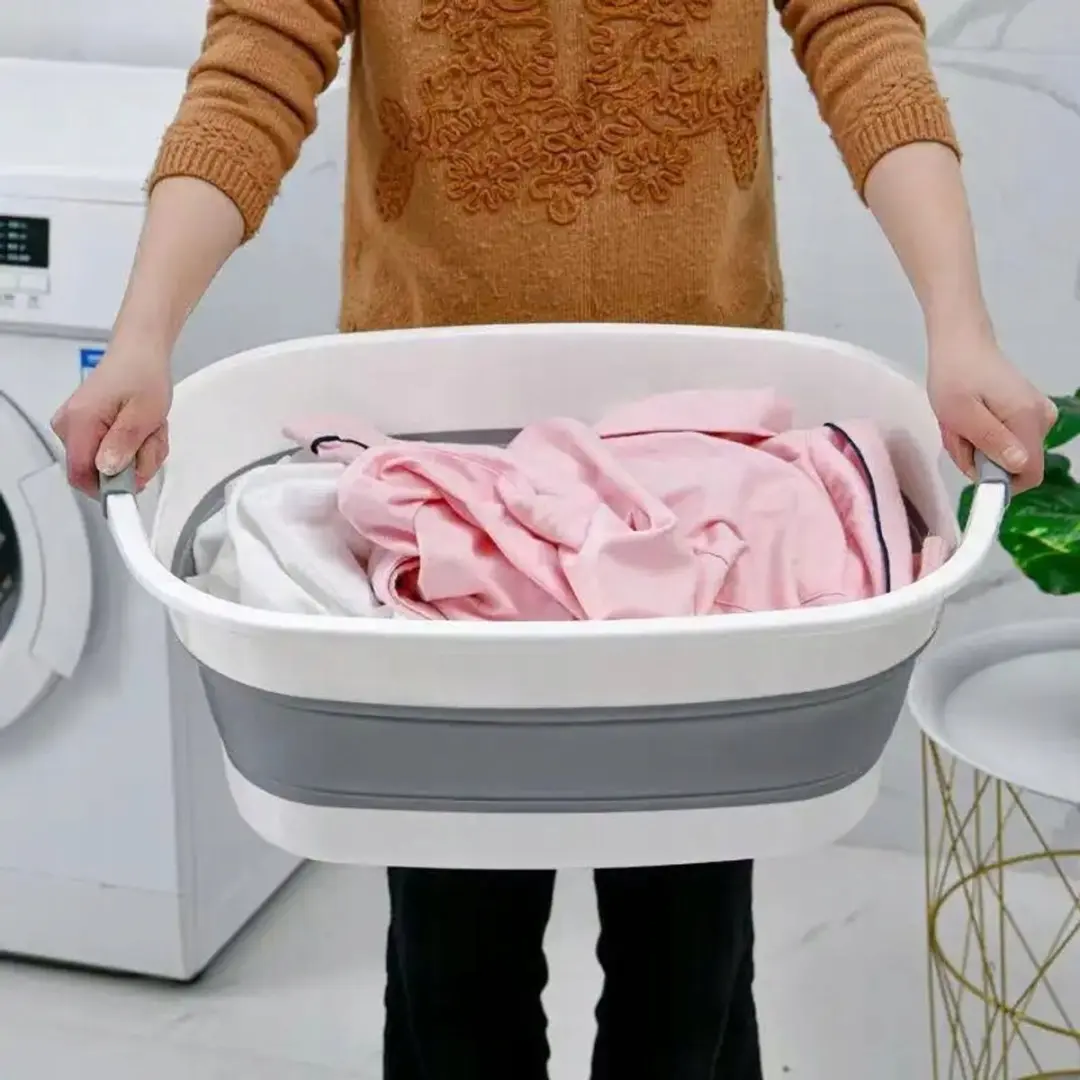 BK Opvouwbare Wasmand Silicoon 25L - Neutraal