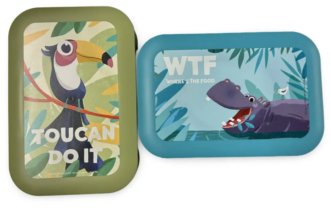 Amuse Toucan Voordeelset 2 Brooddozen - 1.5L - Groen/Blauw