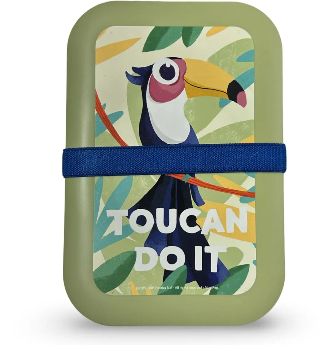 Amuse Toucan Voordeelset 2 Brooddozen - 1.5L - Groen/Blauw