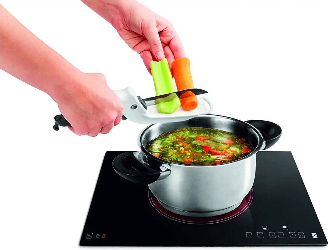 Metaltex Groenteschaar 26cm - Wit/Zwart