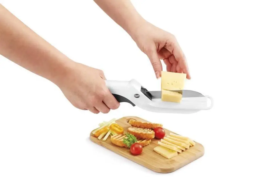 Metaltex Groenteschaar 26cm - Wit/Zwart