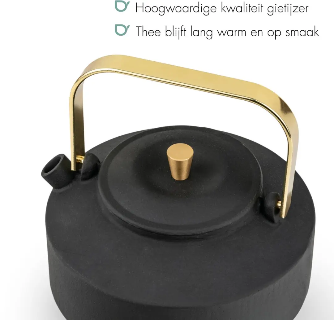 Bredemeijer Theepot Shangdong 1L - Gietijzer - Zwart