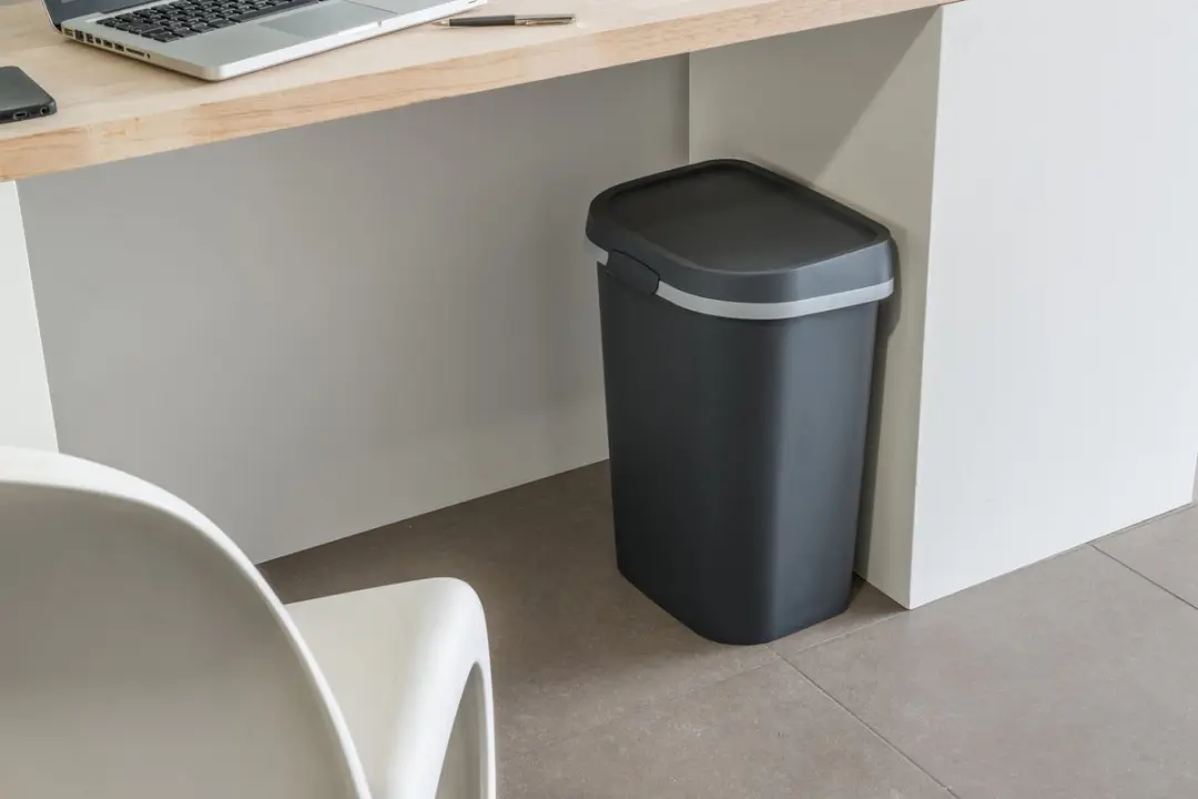 Curver Allibert Mistral Afvalbak 25L - Zwart/Grijs