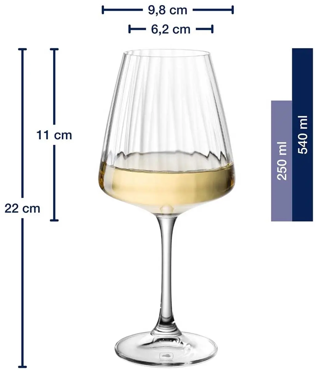 Leonardo Paolo Wijnglazen 540ml - Set van 4