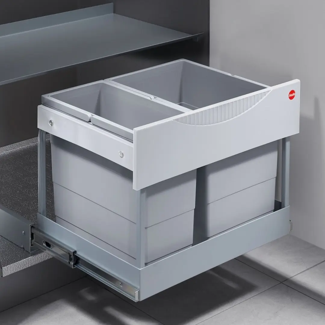 Hailo Space Saver Tandem Afvalemmer