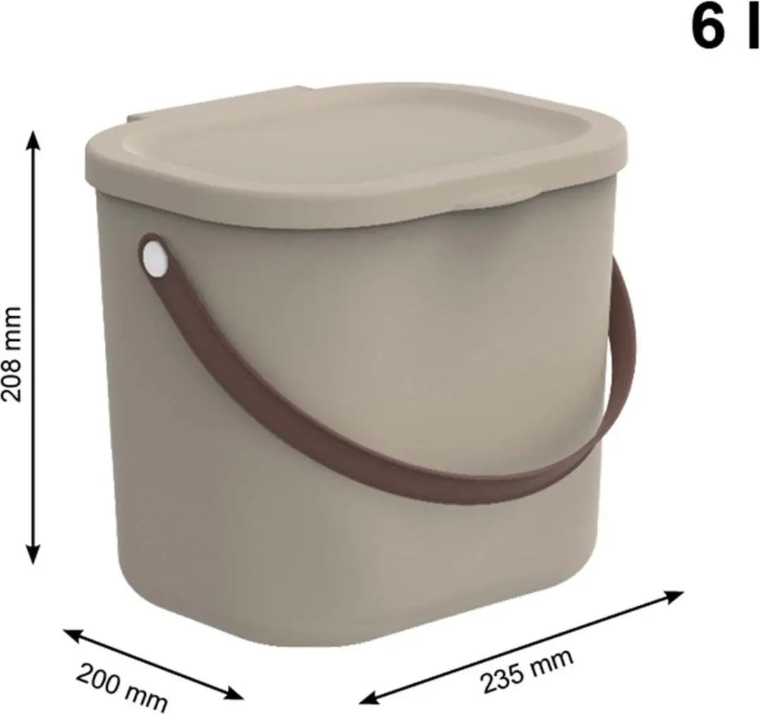 Rotho Opbergcontainer 6L - Cappuccino