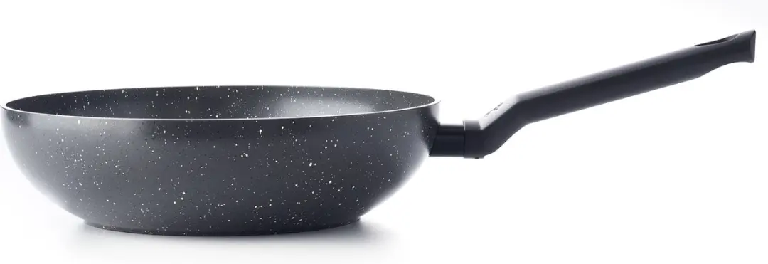 BK Universe Wokpan 28cm - 3.7L - Inductie/Ovenbestendig - Zwart/Graniet