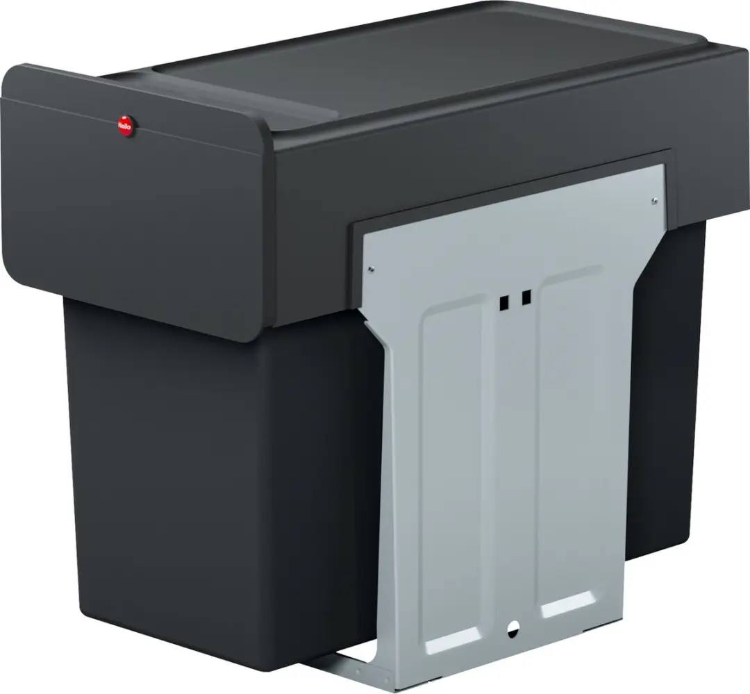 Hailo Ecoline 0310-300 Inbouwafvalbak 3x10L - Zwart