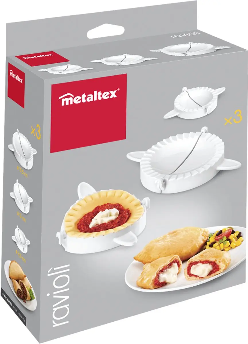 Metaltex Deegvormen Set 3 Stuks - 9/12/15cm - Wit