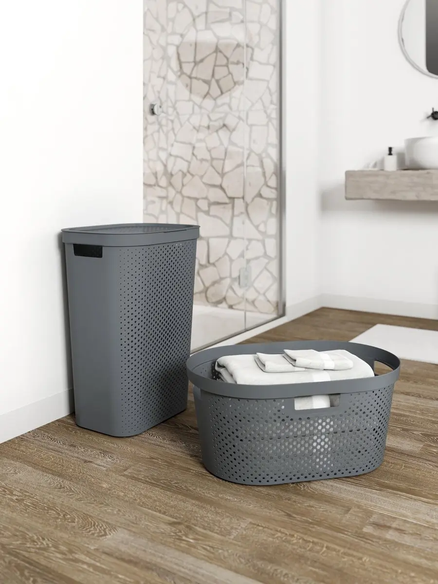 Curver Infinity Recycled Wasmand 40L - Antraciet