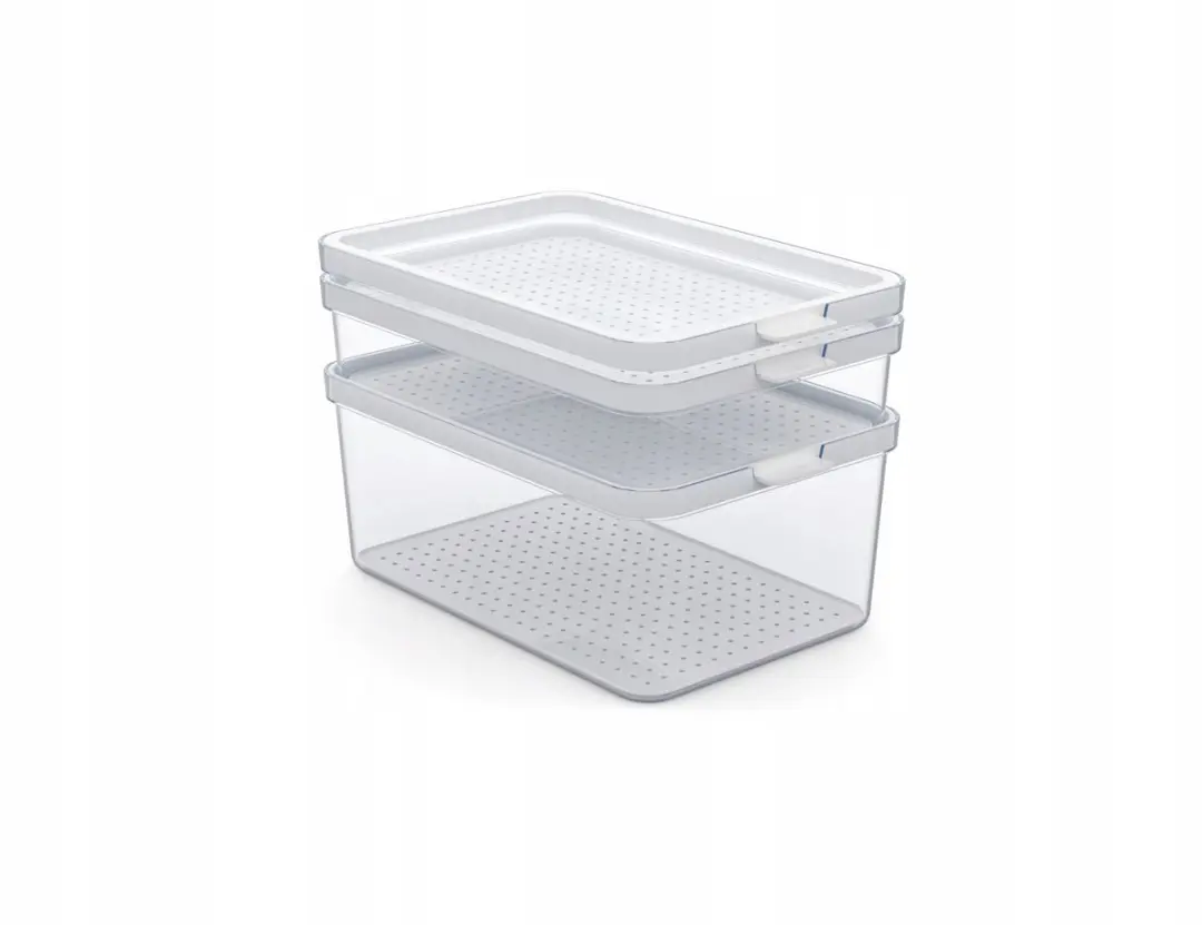 Rotho CauMa Opbergbakjes Koelkast 1,15L - 2 Stuks