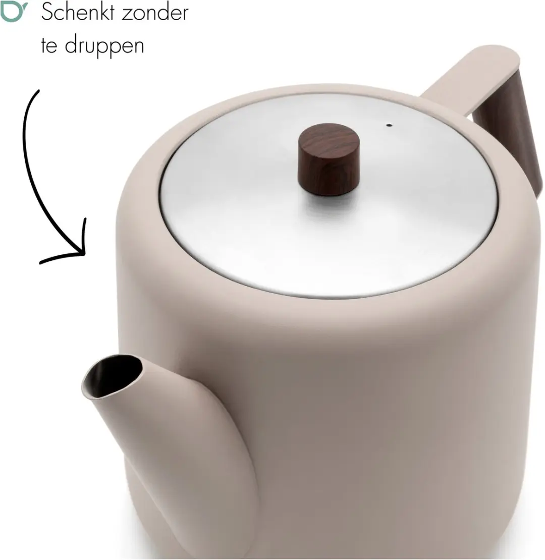 Bredemeijer Theepot Boston Duet Design 1,1L - RVS - Zand