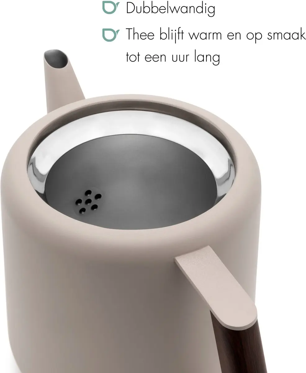Bredemeijer Theepot Boston Duet Design 1,1L - RVS - Zand