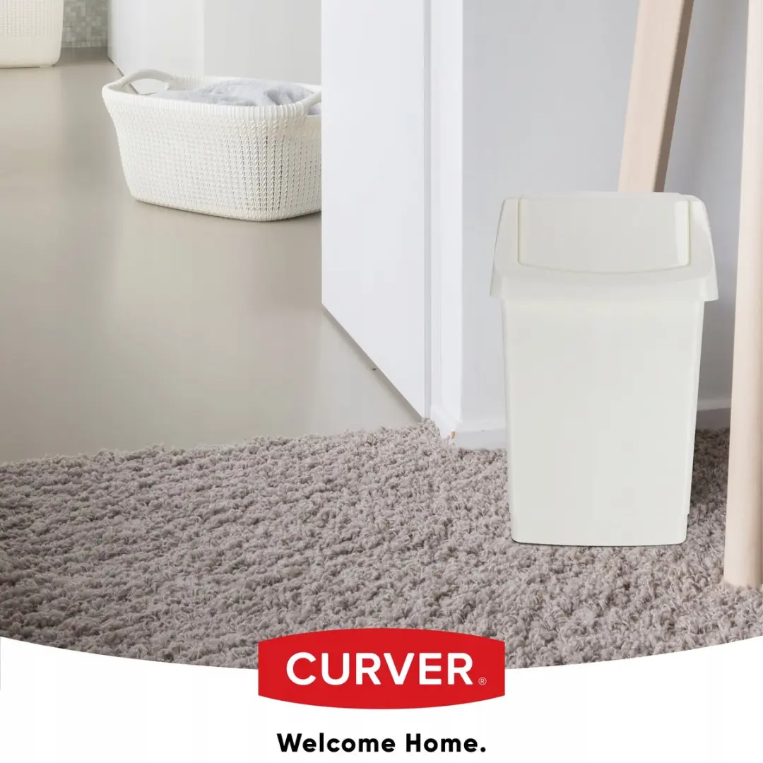 Curver Click-It Afvalbak 9L - Wit