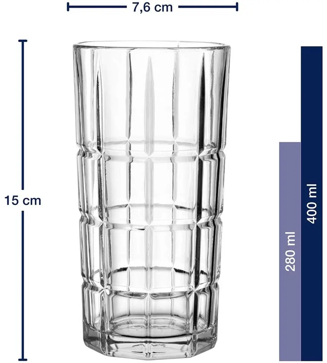 Leonardo Spiritii Nova Longdrinkglas 400ml - Set van 4