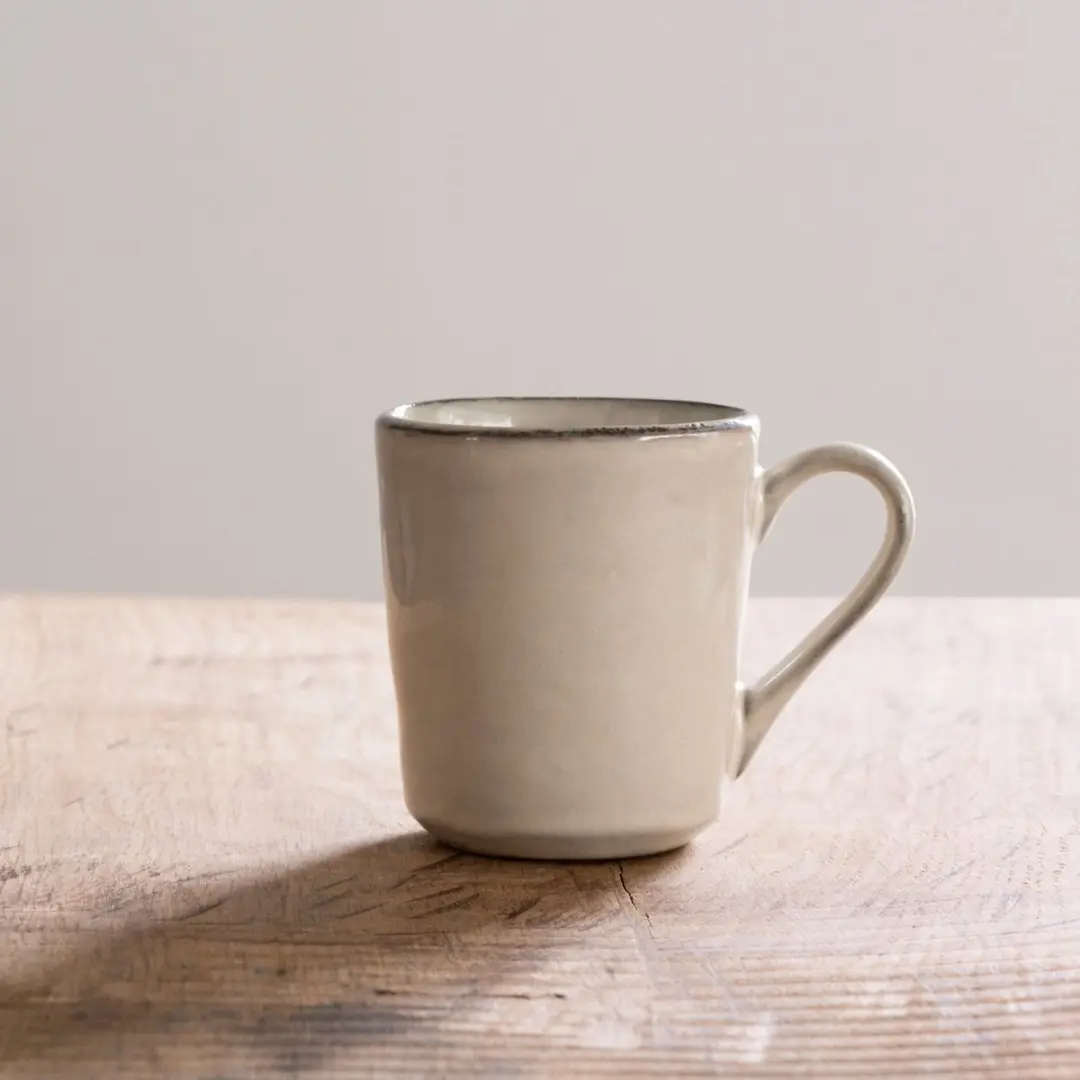 Dutch Rose Organic Mok 39cl - Creme Stoneware