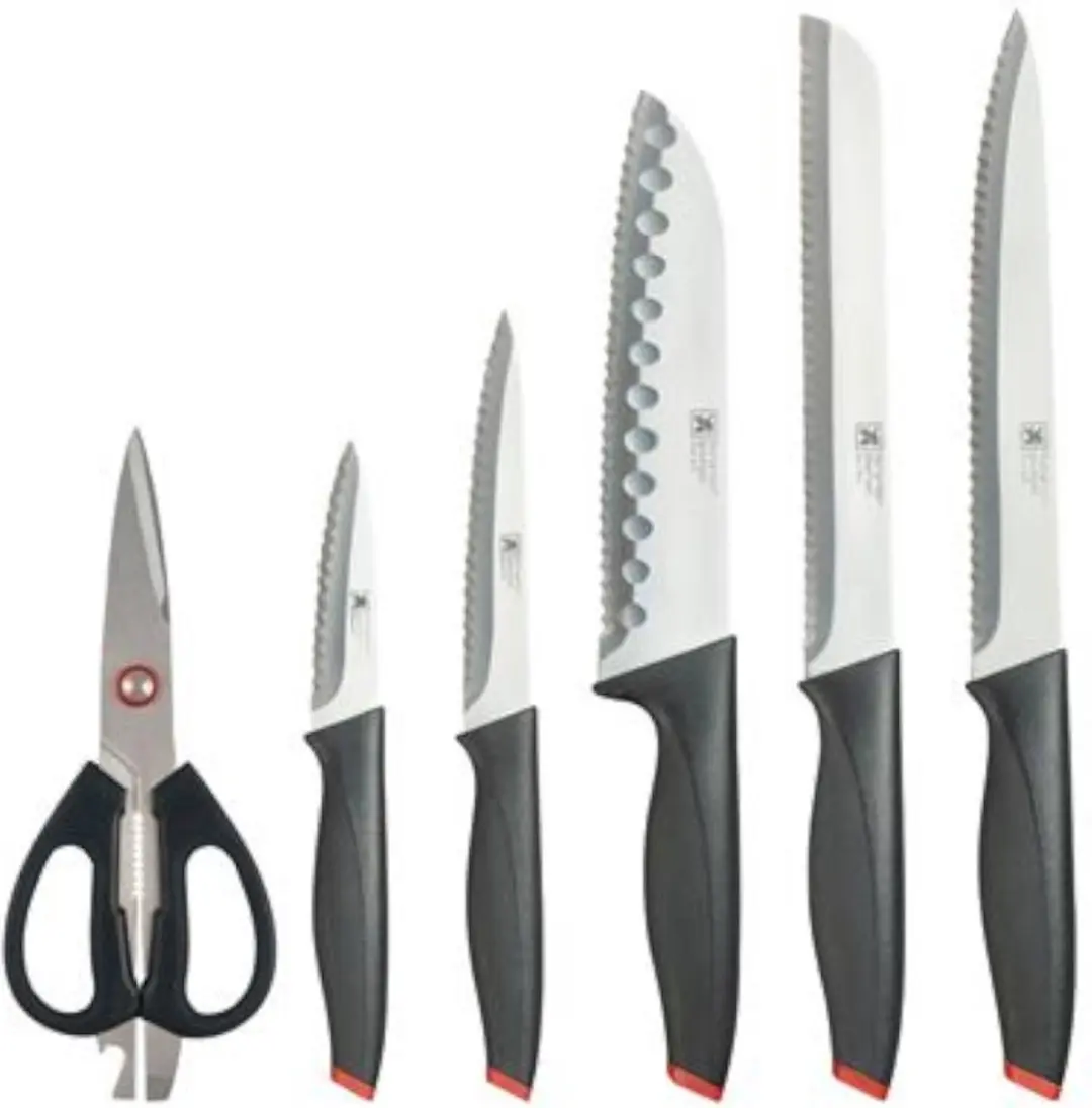 Richardson Sheffield Laser Cuisine Messenset 6-delig - Zwart