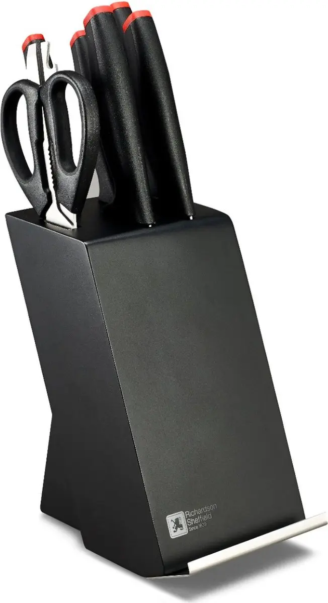 Richardson Sheffield Laser Cuisine Messenset 6-delig - Zwart