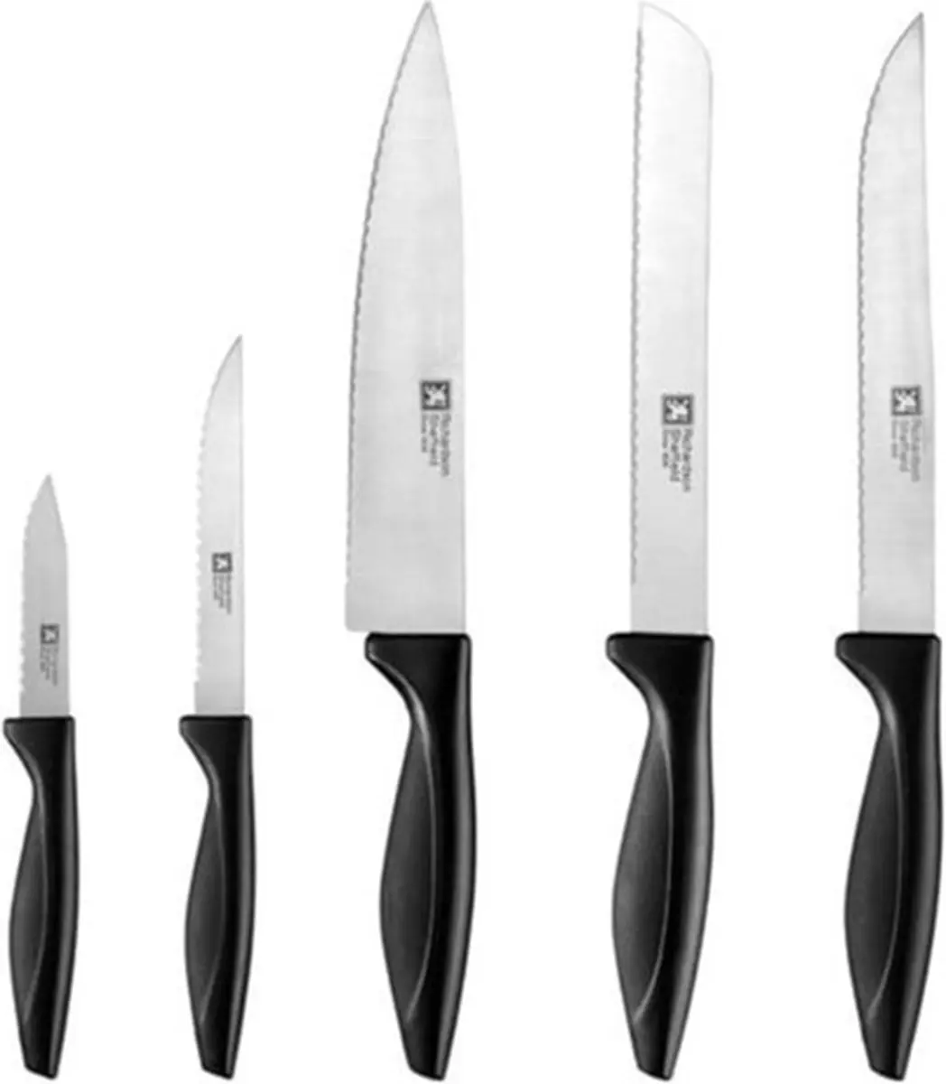 Richardson Sheffield Laser Cuisine Messenset 6-delig - Zwart