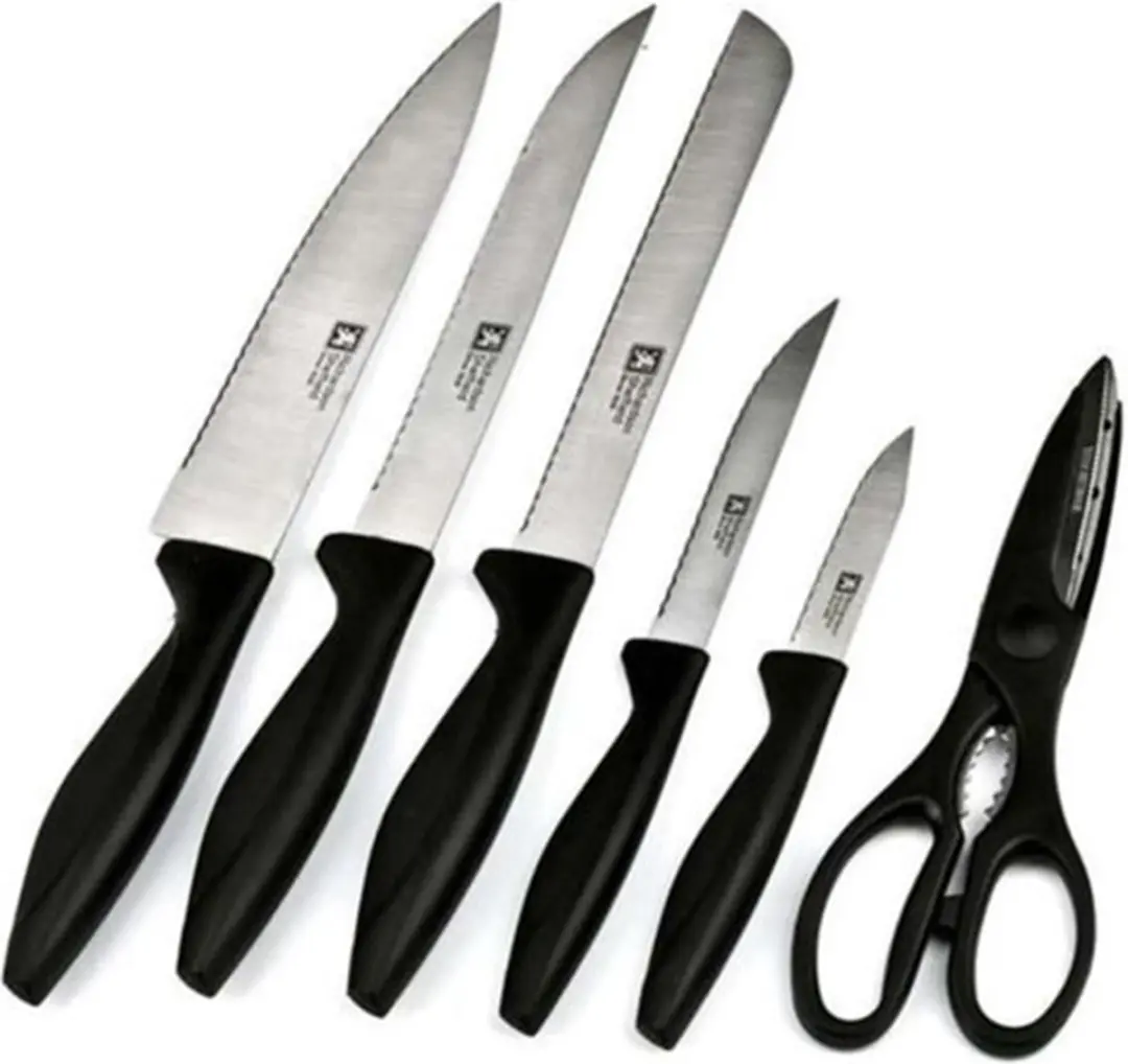 Richardson Sheffield Laser Cuisine Messenset 6-delig - Zwart - afbeelding 6 van 6