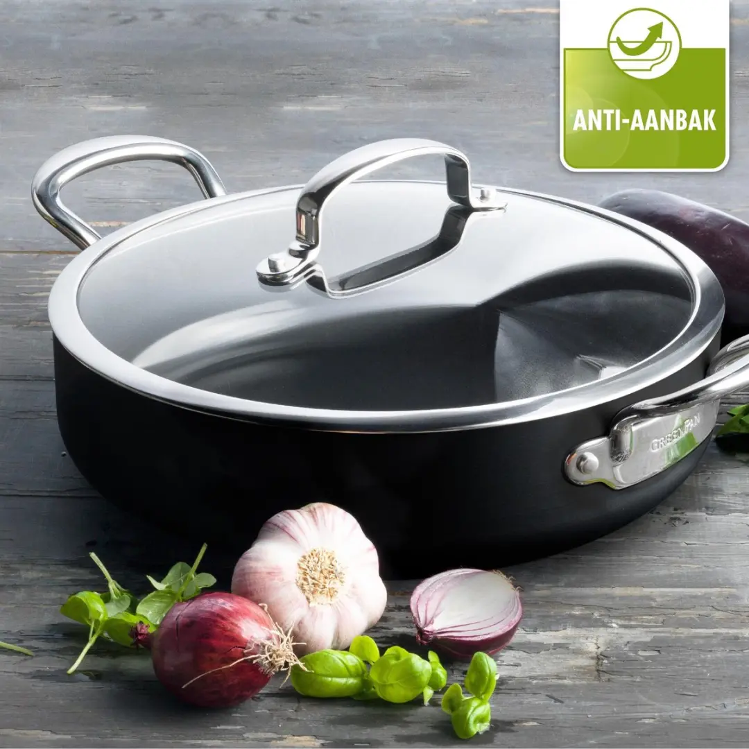 GreenPan Barcelona Hapjespan 30cm - 4.8L - Zwart