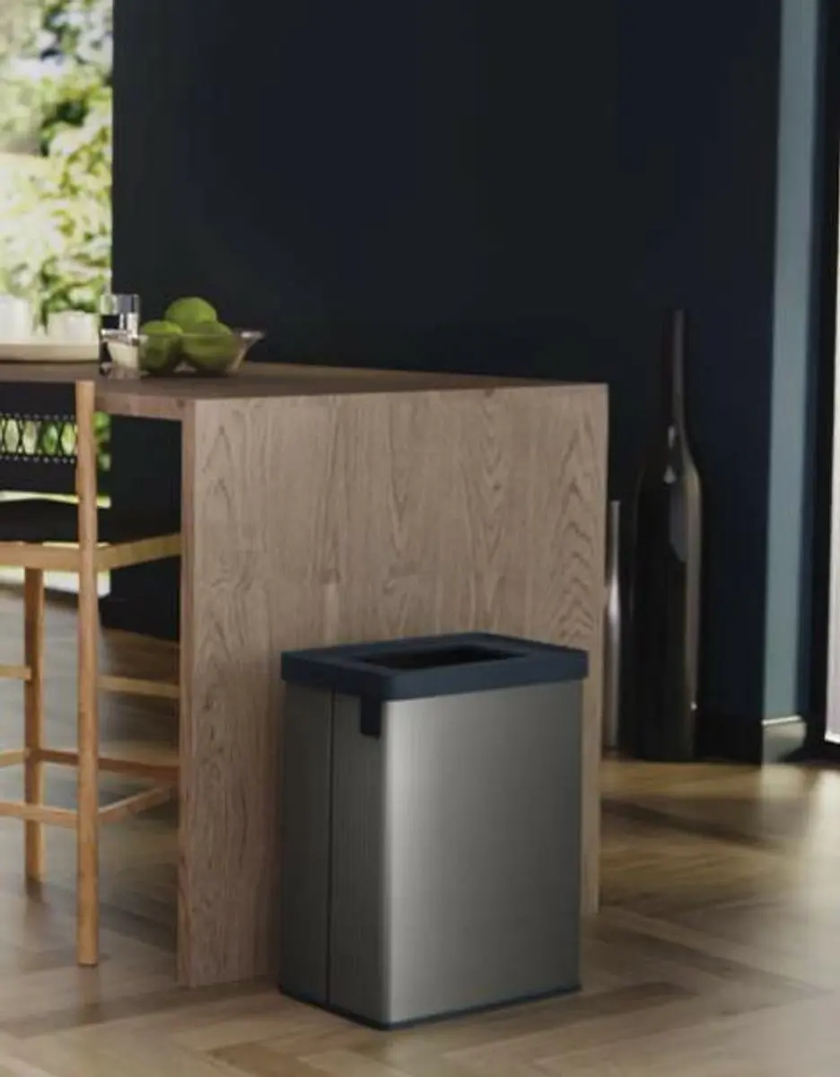 Curver Prullenbak 54L - 2 Vakken - Blauw - afbeelding 2 van 3